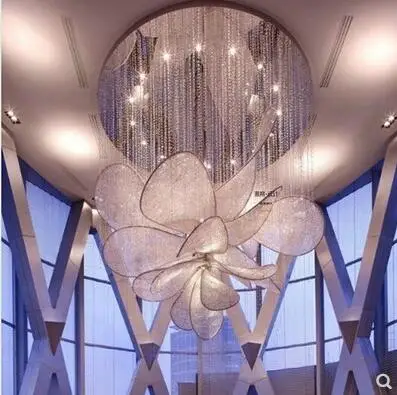 Лобби цветок Дуплекс Здание гостиная зал люстра Xiangyun Банкетный Конференц-зал