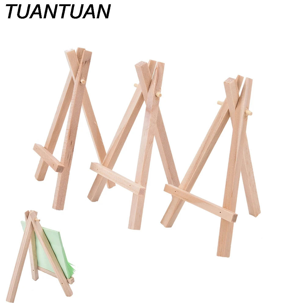 

1pcs Mini Artist Wooden Easel Wood Wedding Table Card Stand Display Holder For paiting Decoration