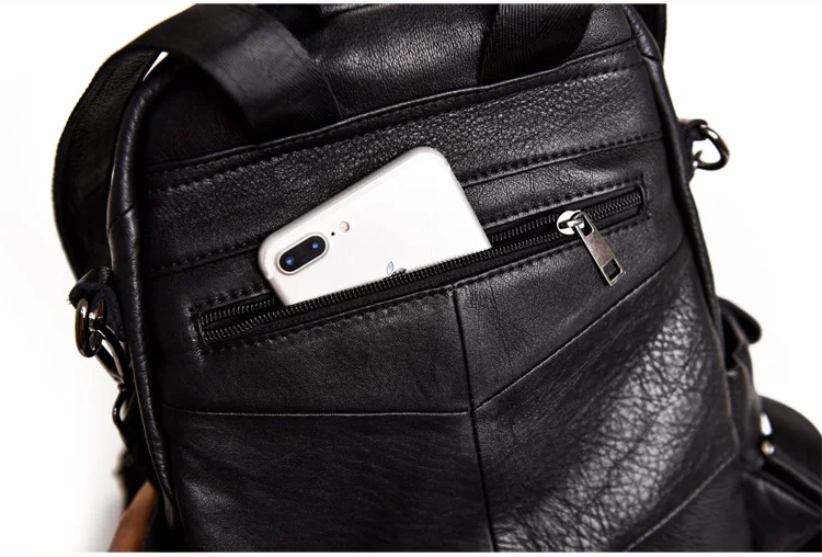 luxury genuine leather backpack women casual cow leather backpacks for travel gray ladies shoulder bag