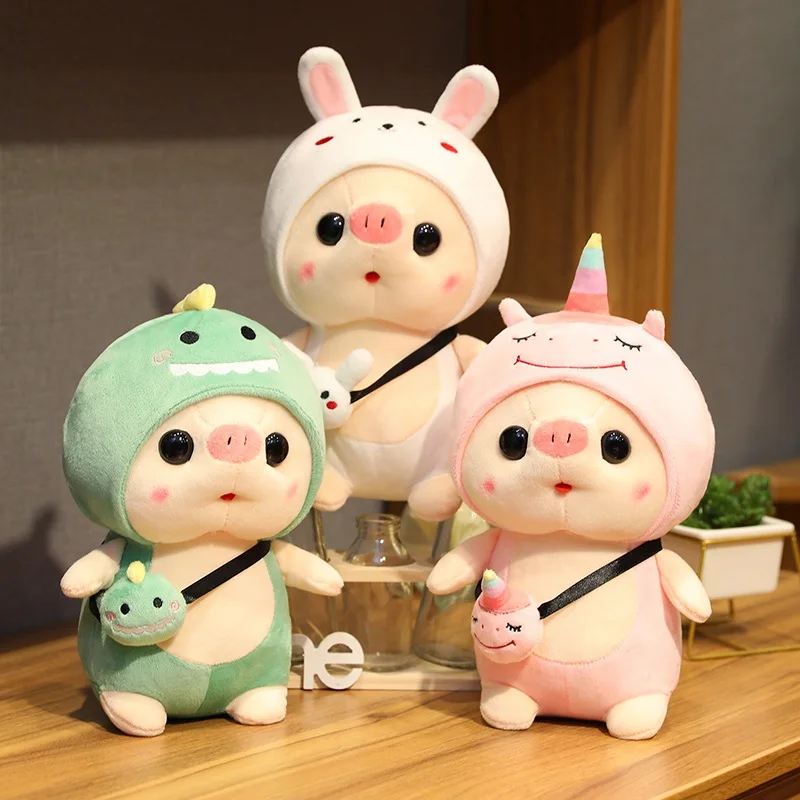 

Cute Transformed Fruits Piggy Plush Toys Soft Stuffed Cartoon Animal Pig Doll Home Decoration Baby Kids Girls Birthday Gifts