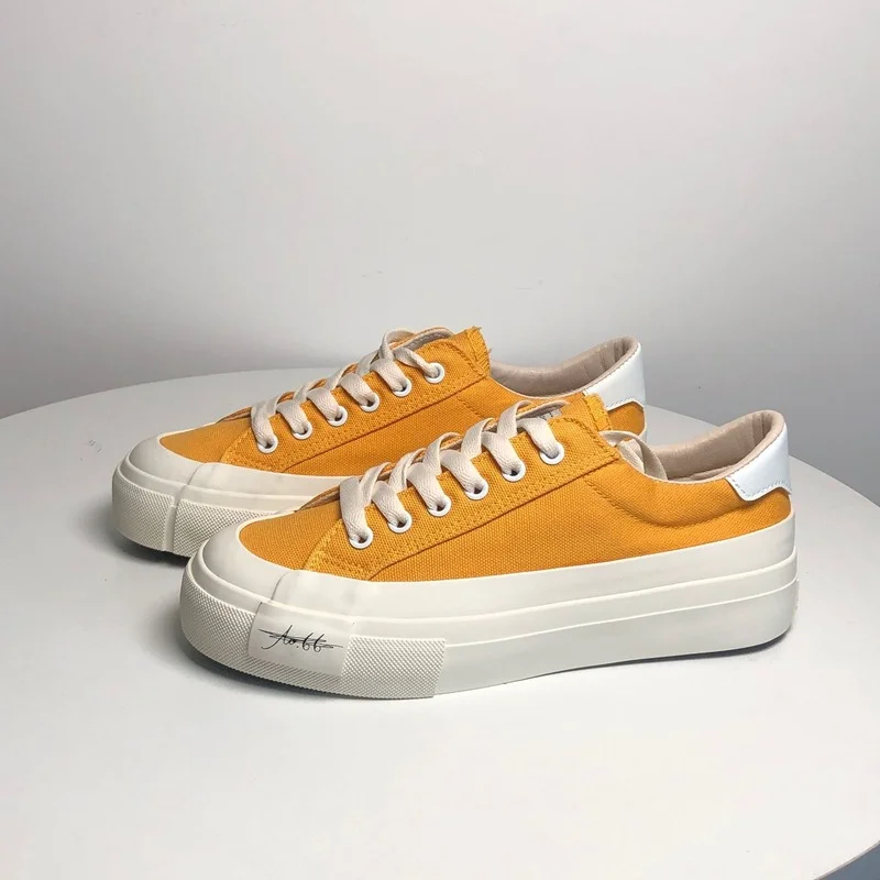 

Four Seasons Canvas Shoes Women Fashion Sneakers Woman Platform Shoes Casual Loafers Ladies Flats Female Student Vulcanize Shoes
