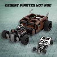 surpercar off road moc building blocks bricks vehicle steampunk mechanical desert viking pirates hot rod car diy toys kid gift