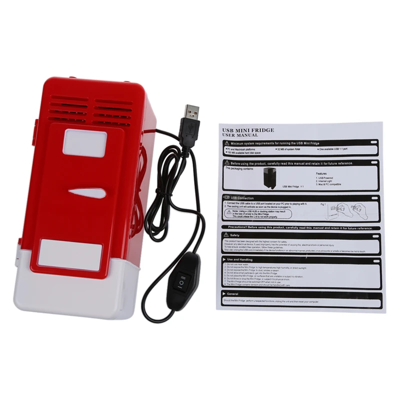 Мини USB Холодильник (красный) | Бытовая техника