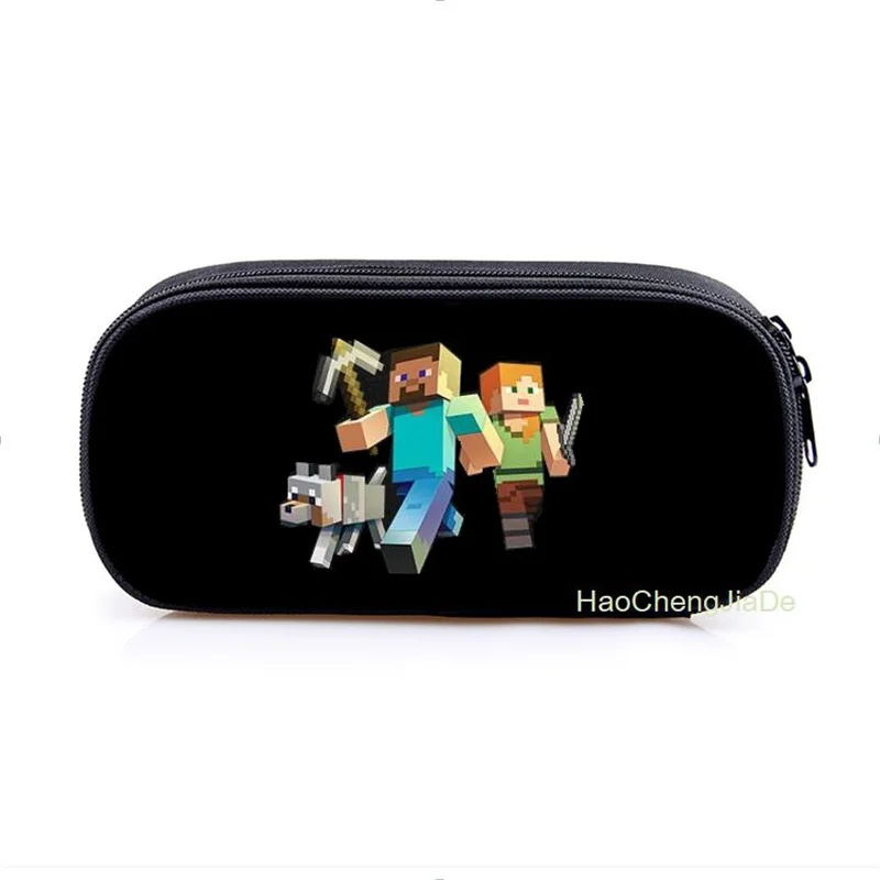 Красивый чехол для карандашей с принтом игры Minecraft косметический девочек женская