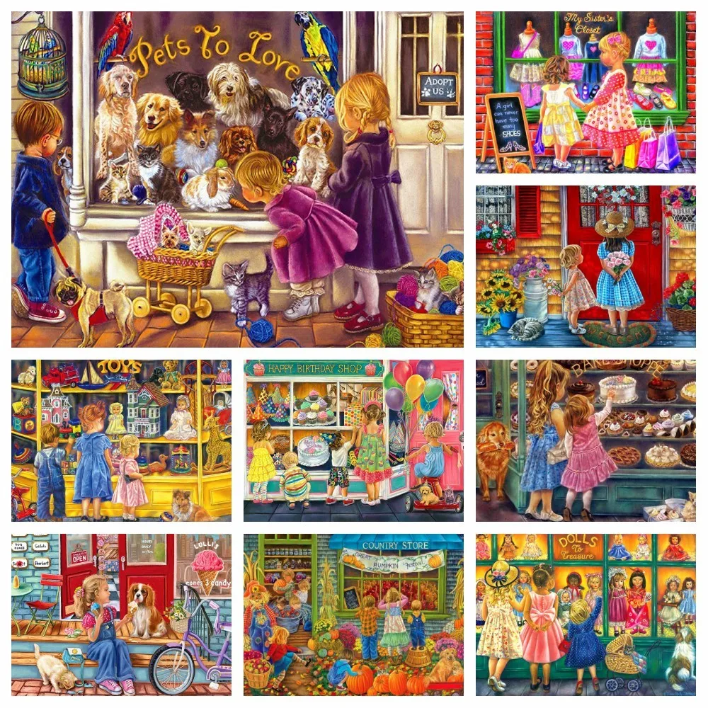 

MomoArt алмазная живопись портрет Алмазная вышивка полная картина квадратная девушка мозаика 5D DIY Стразы магазин настенное искусство