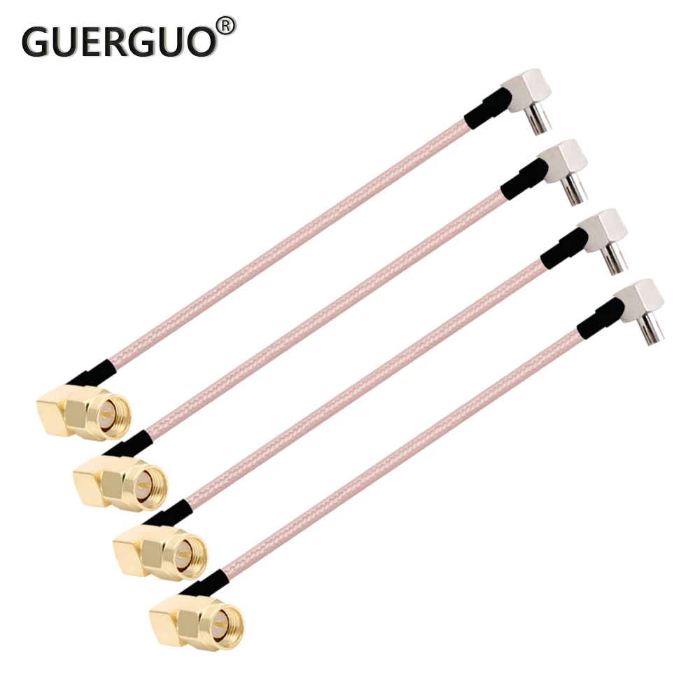 

10PCS MA Male90°to TS9 Male Right Angle Connector RG316 coaxial Cable Jumper Extension 15cm 6"/30cm/50cm/100cm for 3G USB modem