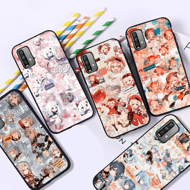 

Genshin Impact Aesthetics Phone Case For Xiaomi Redmi Note 9 10 Pro MAX 5G 9T 9i 9AT 9A 9C Funda Coque Carcasa Cases Back Cover