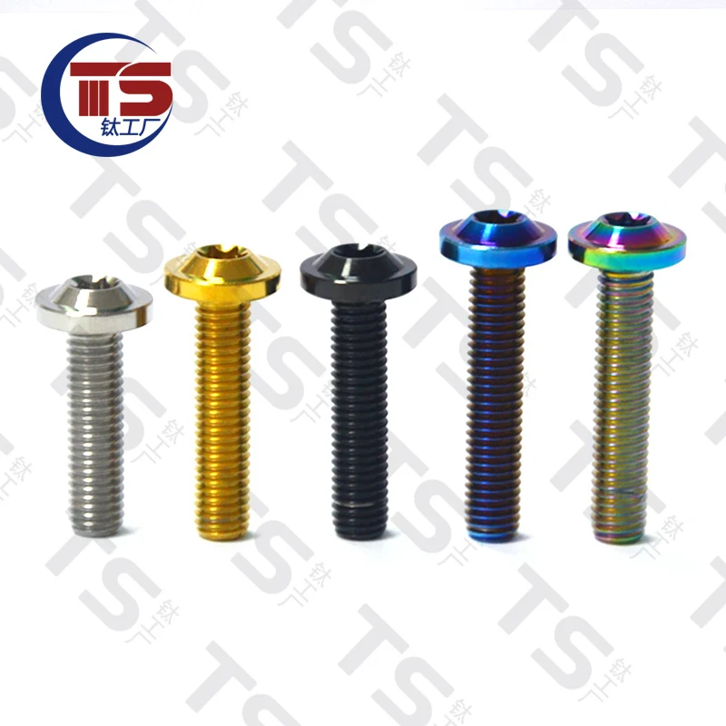 TS Titanium Bolt M8X15/20/25/30/35/40/45mm Torx Head Ti Screw for Motorcycle V Brake Forks Parts Fastene（1pc） | Обустройство дома