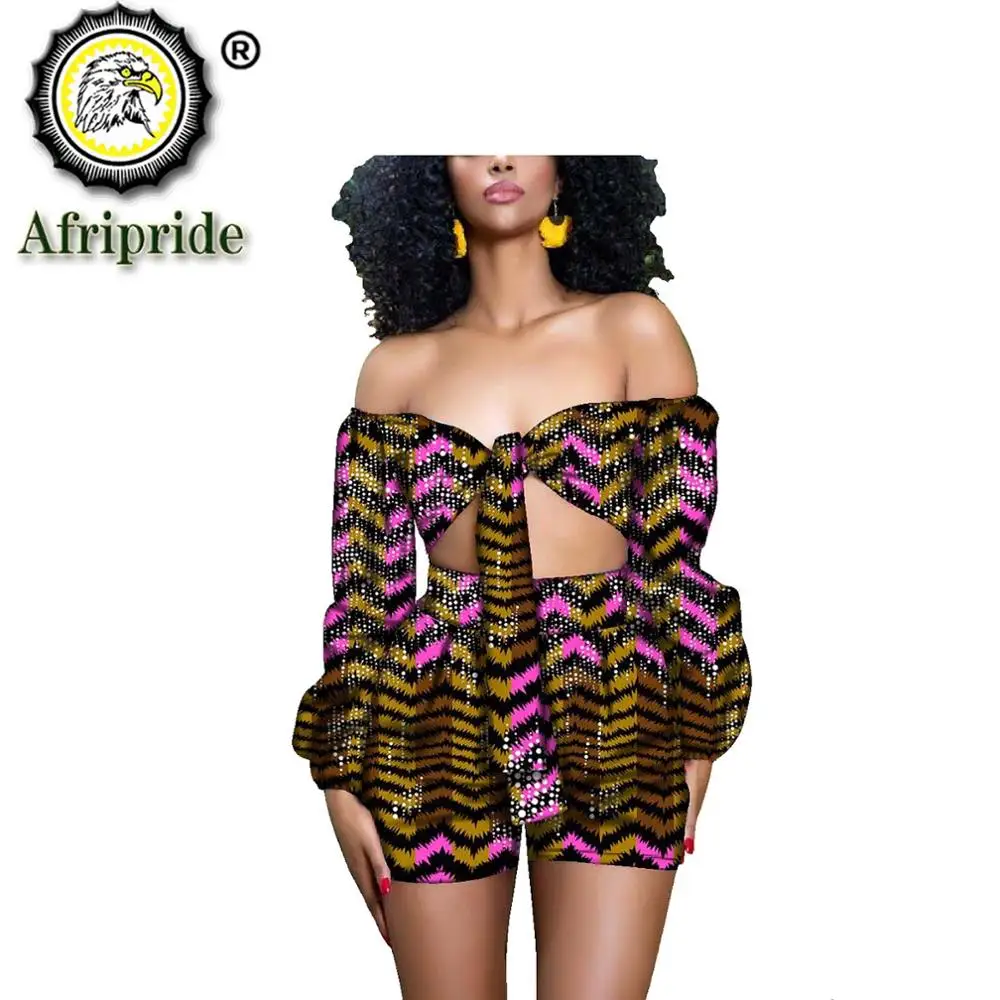 2020 в африканском стиле костюмы для женщин AFRIPRIDE с принтом из чистого хлопка без