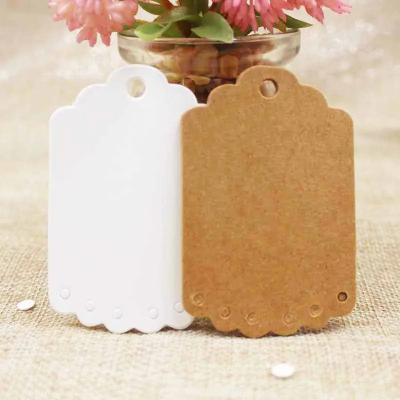 2018 горячая Распродажа 200 шт крафт-Бумажная Бирка форма дерева этикетка для