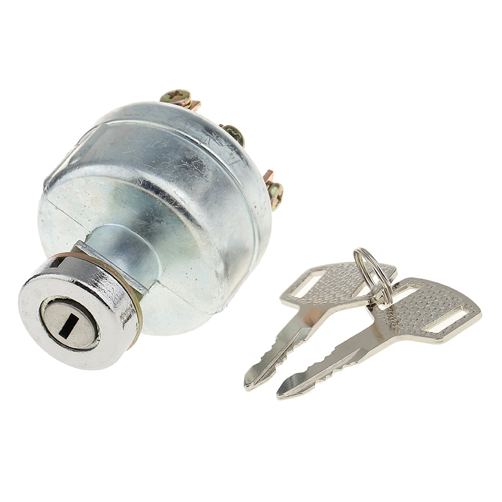 Universal 6 Terminal Ignition Lock Cylinder with 2 Keys for Forklift Car Bus | Автомобили и мотоциклы