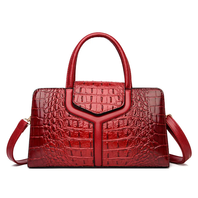 

Boston Pillow Bag Luxury Women Bags Brands Large Capacity Handbag Crocodile Pattern Women's Luxury Bag Famous Brand Handbags