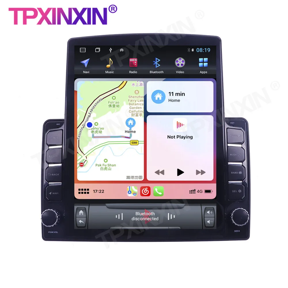 구매 테슬라 스타일 자동차 GPS 네비게이션, Lada Granta 2011-2017 안드로이드 128G 무선 카플레이 스테레오 수신기 자동차 멀티미디어 플레이어