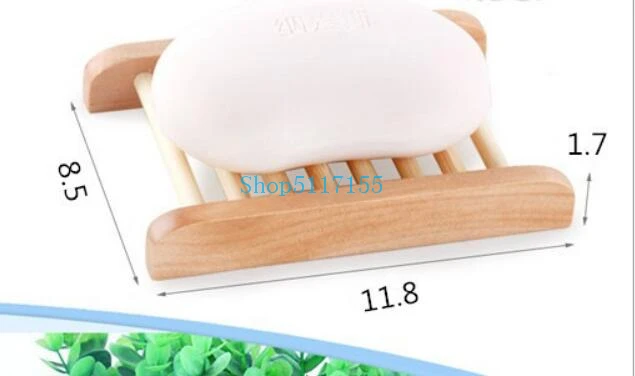 200 шт./лот можно выгравировать логотип деревянные натуральные мыльницы поднос