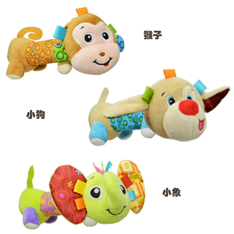 Популярная детская ручная погремушка 9 см плюшевая игрушка мягкий звук милая