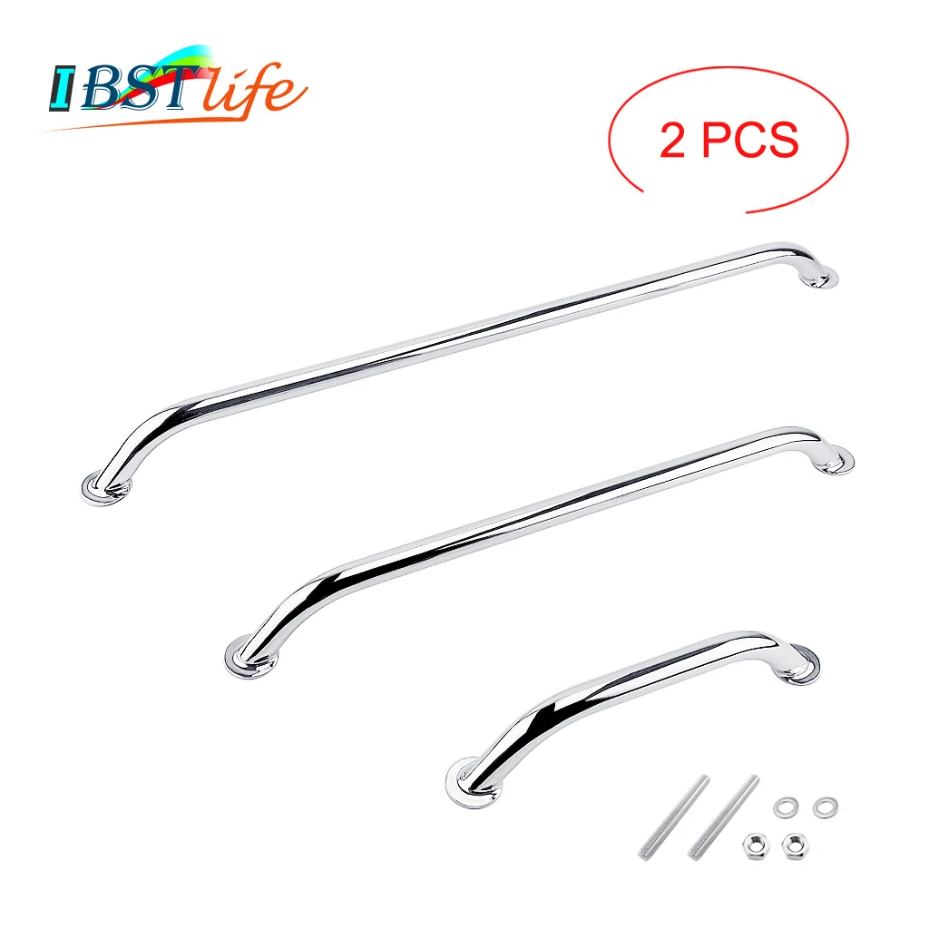 

2X Marine Grade SS 316 Grab Handle Door Handrail Grip Rail Grab Bar Handle with bolt Boat Hatch Yacht Marine Bathroom Hardware