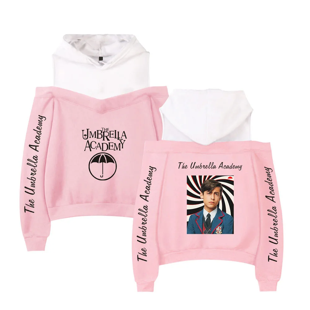 

TV Show The Umbrella Academy Women's Hoodies Sweatshirts Streetwear Hip Hop Long Sleeve Sexy Off Shoulder Hoodie pullovers