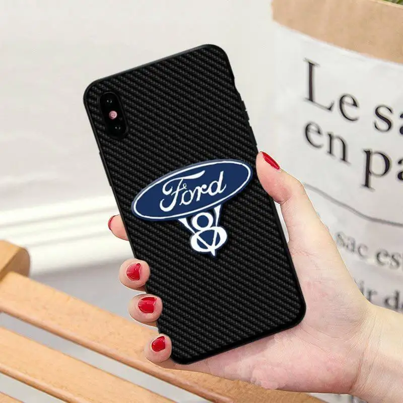 

ZFGHSHYQ Black Soft Silicone Car Ford Phone Cases For HUAWEI P10 10plus 20 30 30lite 40pro Mate10 20 30 Pro Honor 8X 20