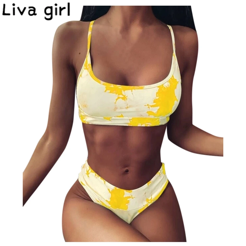 Женский летний бандо цельный костюм женский пуш ап бандажный купальник