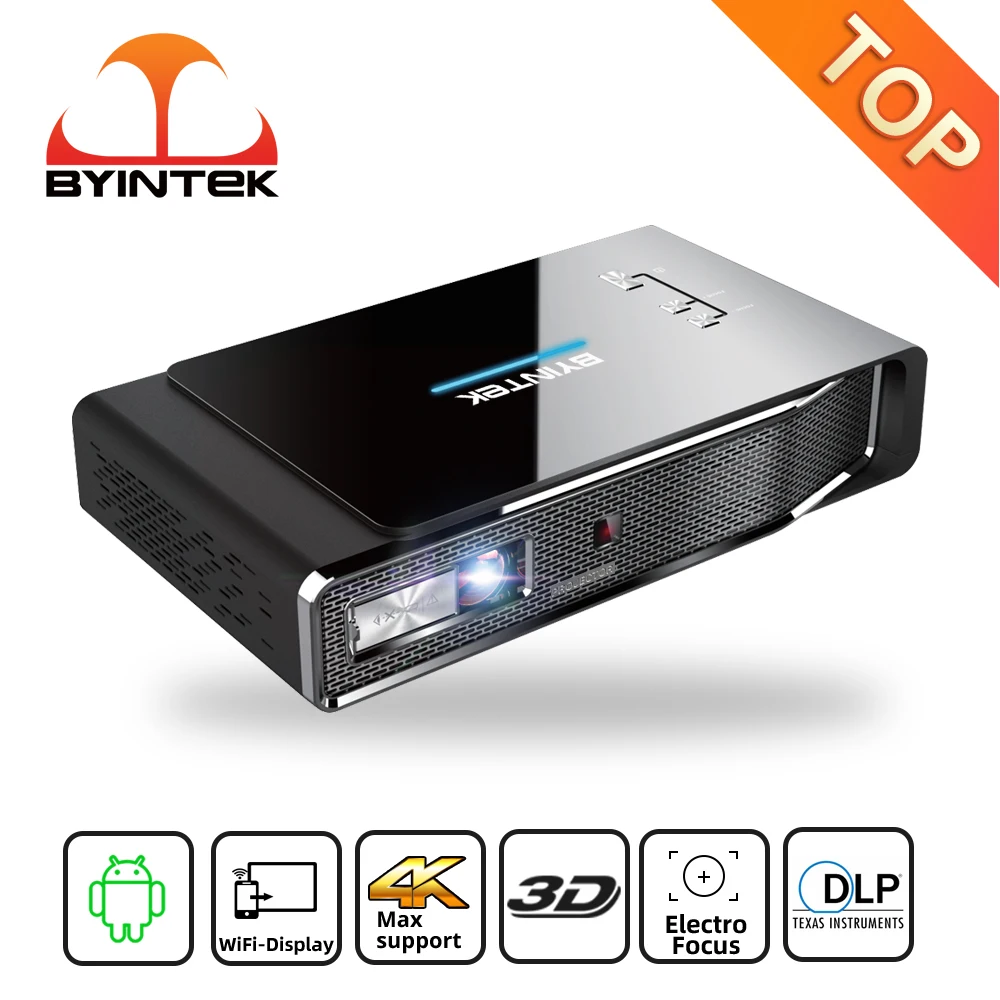 

Проектор BYINTEK R15, светодиодный, Wi-Fi, Full HD, 1080P, 2K, 3D, 4K, для домашнего кинотеатра 300 дюйма