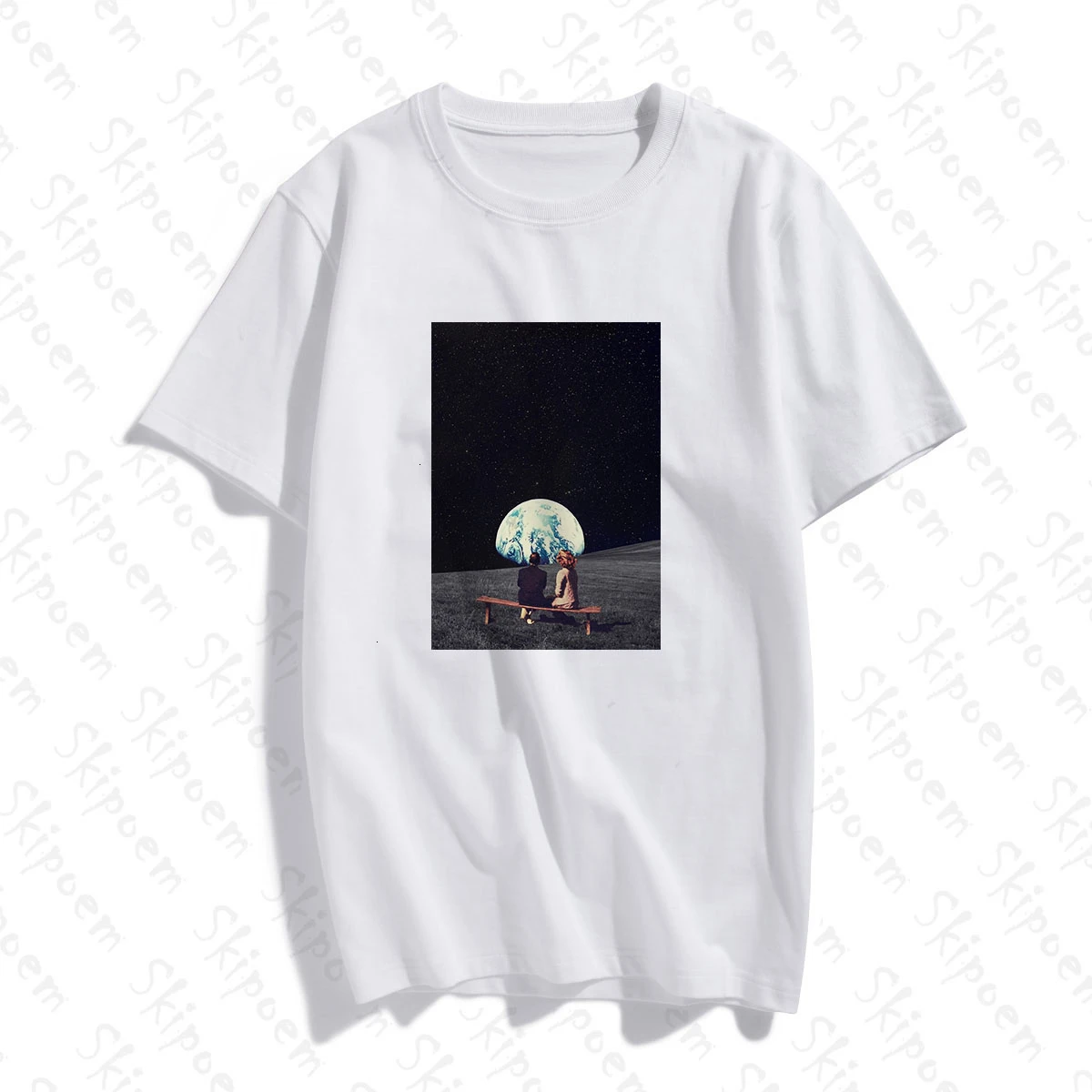 Женская хлопковая футболка с коротким рукавом в винтажном стиле|Футболки| |