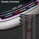 Автомобильный багажник, защитная наклейка на задний бампер из углеродного волокна для Toyota Corolla Yaris Rav4 Avensis Auris Camry C-hr 86 Prius, аксессуары