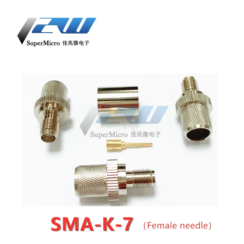 5 шт./лот разъем SMA радиочастотный стандартный мужской/женский обжимной тип для