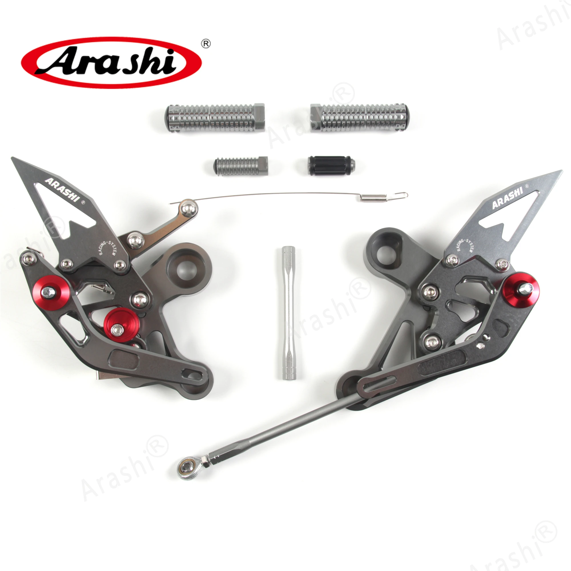 Arashi для Yamaha MT09 FZ09 2014 2021 CNC Регулируемая подставка ног задние комплекты MT FZ 09 2015 2016