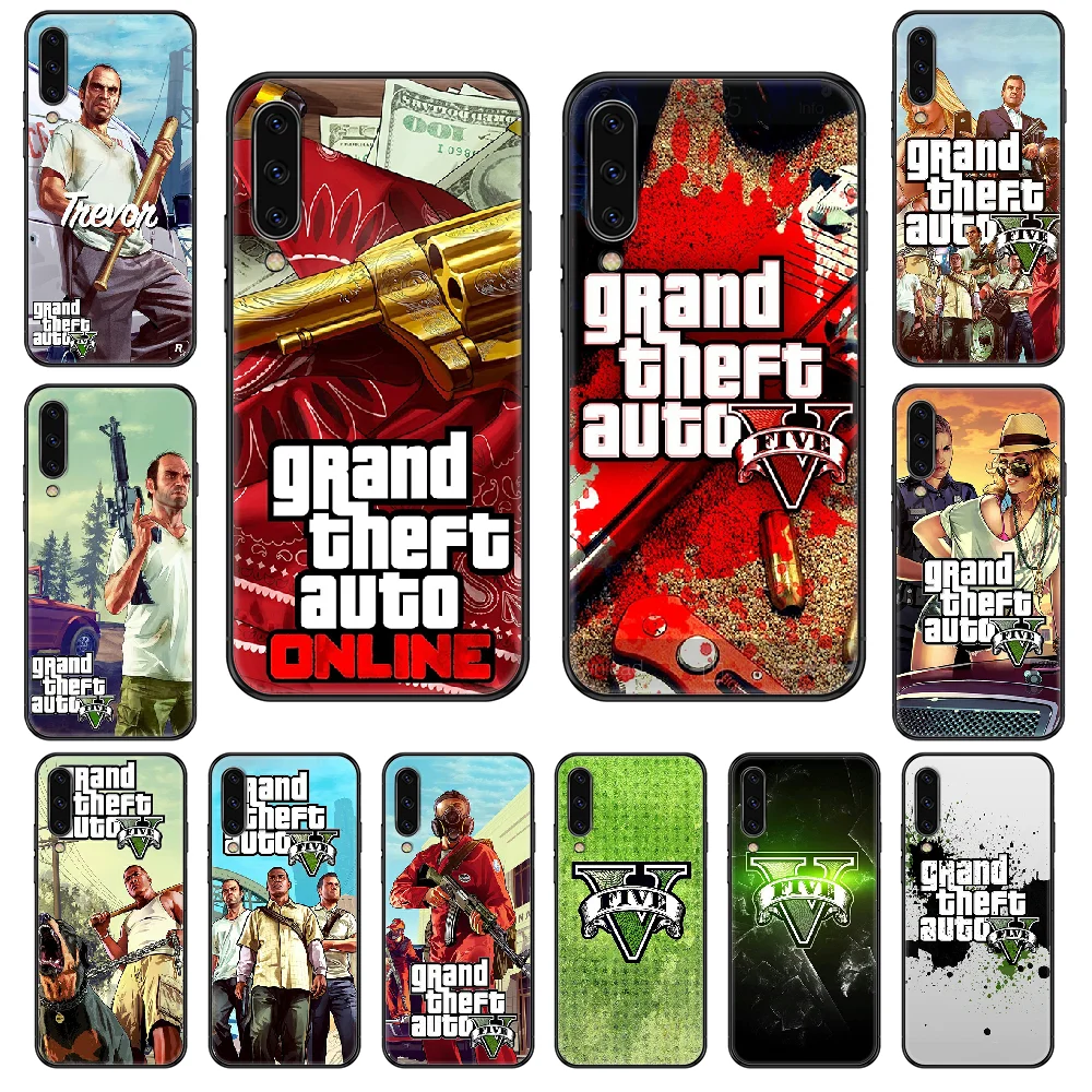 Чехол для телефона с игрой Grand Theft Auto GTA 5 Samsung Galaxy A 3 8 9 10 20 30 40 50 70 E S Plus 2016 2017 2018 2019