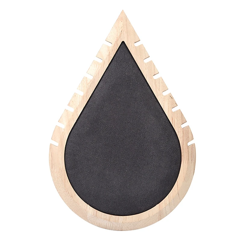 

Drop Shape Wood Bracelets Necklaces Jewelry Display Holder Organizer for Shop Home Ornaments