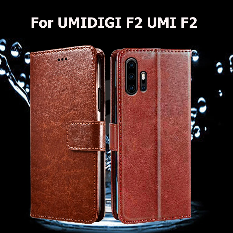 Защитный чехол книжка для телефона UMIDIGI F2 6 53 дюйма роскошный кожаный UMI бумажник