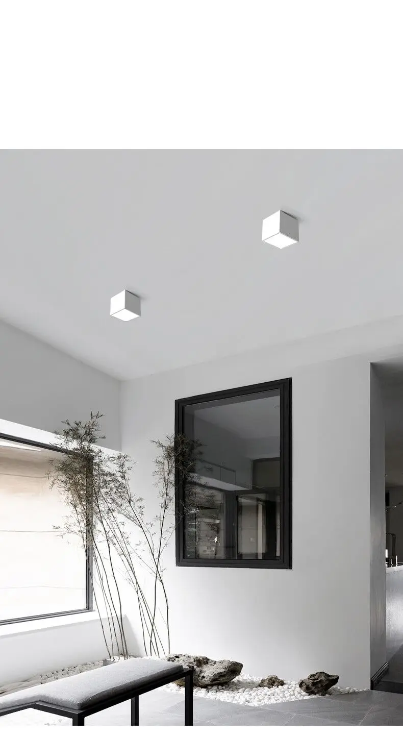 

Square COB LED dimmable Downlights 5W 7W 9W 12W Surface Mounted LED Ceiling Lamps Spot Light LED Downlights AC85V-265V