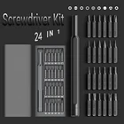 Отвертка комплект 24 точность магнитные биты DIY разборная Отвертка Набор Мини инструмент чехол для умного дома ПК телефон ремонт