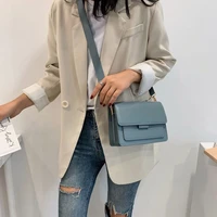 pu leather woman shoulder bag fashion youth ladies small square bag light simple daily messenger bag for female