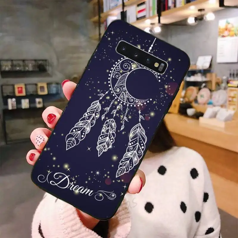 

Dream Wings Wind Chimes Feather Phone Case For Samsung Galaxy S5 S6 S7 S8 S9 S10 S10e S20 edge plus lite