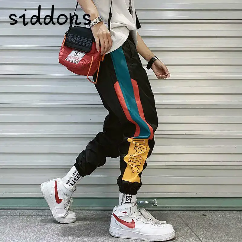 Брюки-карго мужские с эластичным поясом уличная одежда в стиле хип-хоп джоггеры