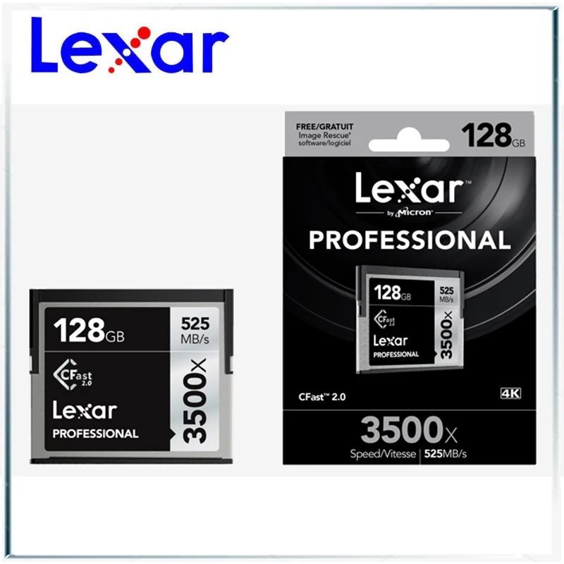Карта памяти Lexar 128 ГБ cfast карты 64 Гб c быстрые 256 cartao de memoria 3500x512 Бесплатная доставка
