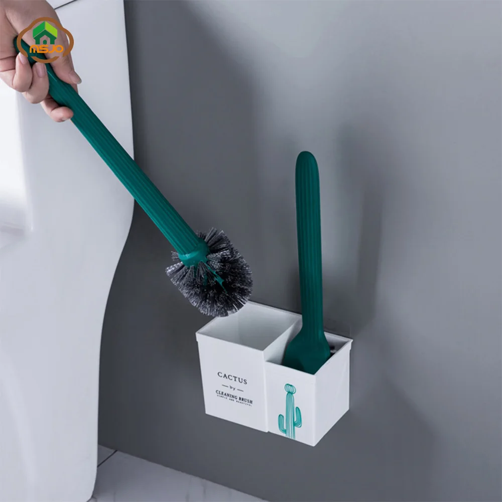 Щетка для чистки ванной комнаты MSJO черная щетка унитаза набор туалета настенный