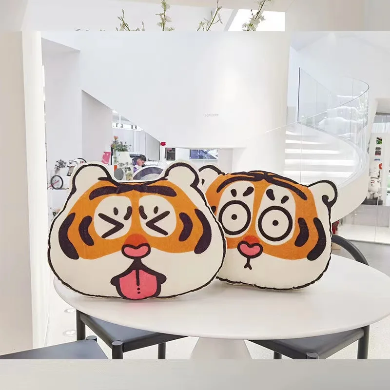 Super Cute Cartoon Tiger Doll Thickened Pillow For Office Chair Car Cushion Home Decoration Girl Gift