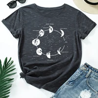 celestial moon phase cosmos space t shirt funny shirts for women female graphic tee short sleeve summer shirts tops shirt gift
