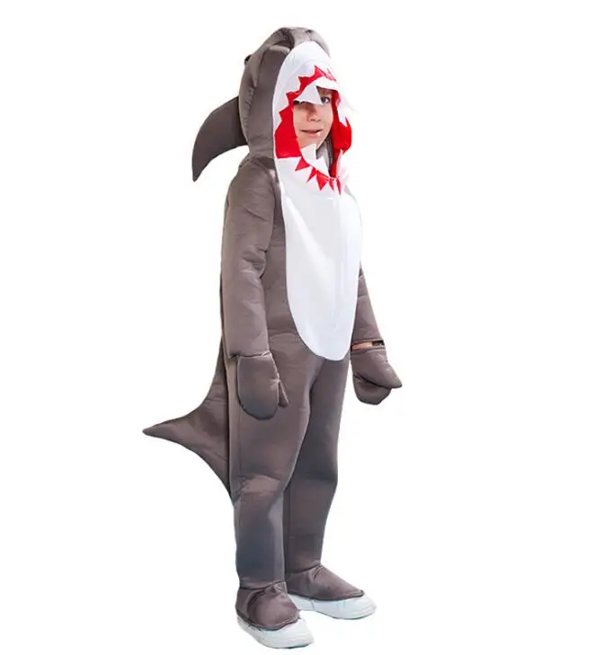 

New marine life one-piece shark acting costume kindergarten group performance shark children's one-piece suit
