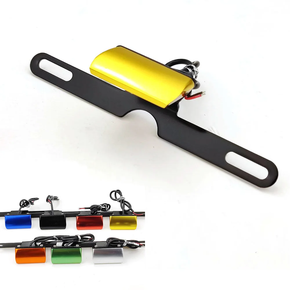 

Universal Motorcycle Accessories CNC Aluminum License Plate LED Light For YAMAHA FZS FZ6 FZ1000 FZ1 FZ8 FAZER FZ-07 FZ-09