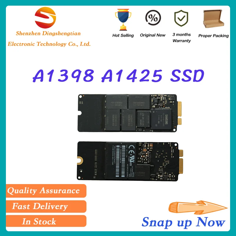 

SSD-накопитель для ноутбука Macbook Pro A1425 a1398, 128 ГБ, 256 ГБ, твердотельный накопитель, жесткий диск, 2012 год