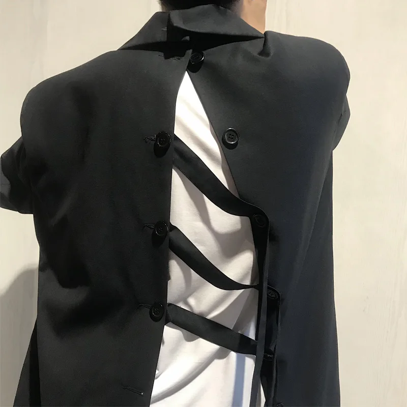 GETSPRING Женское пальто женские Костюмные с разрезом блейзеры неправильной формы