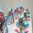 67 шт.97 шт. одноразовая посуда мультяшная Моана принцесса баннер тарелке чашке детское украшение на день рождения товары для семейной вечеринки