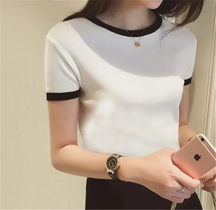 

2020 blue Summer Fashion T Shirt Women Woman Tshirt