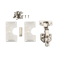 1pc hinge repair plate for cabinet furniture drawer window stainless steel plate foldable table cabinet door hinger accessories