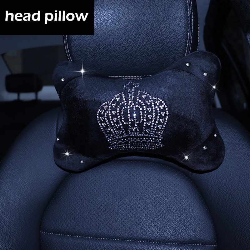 Подушка для шеи Bling Crown розовая подушка автомобильного сиденья головы