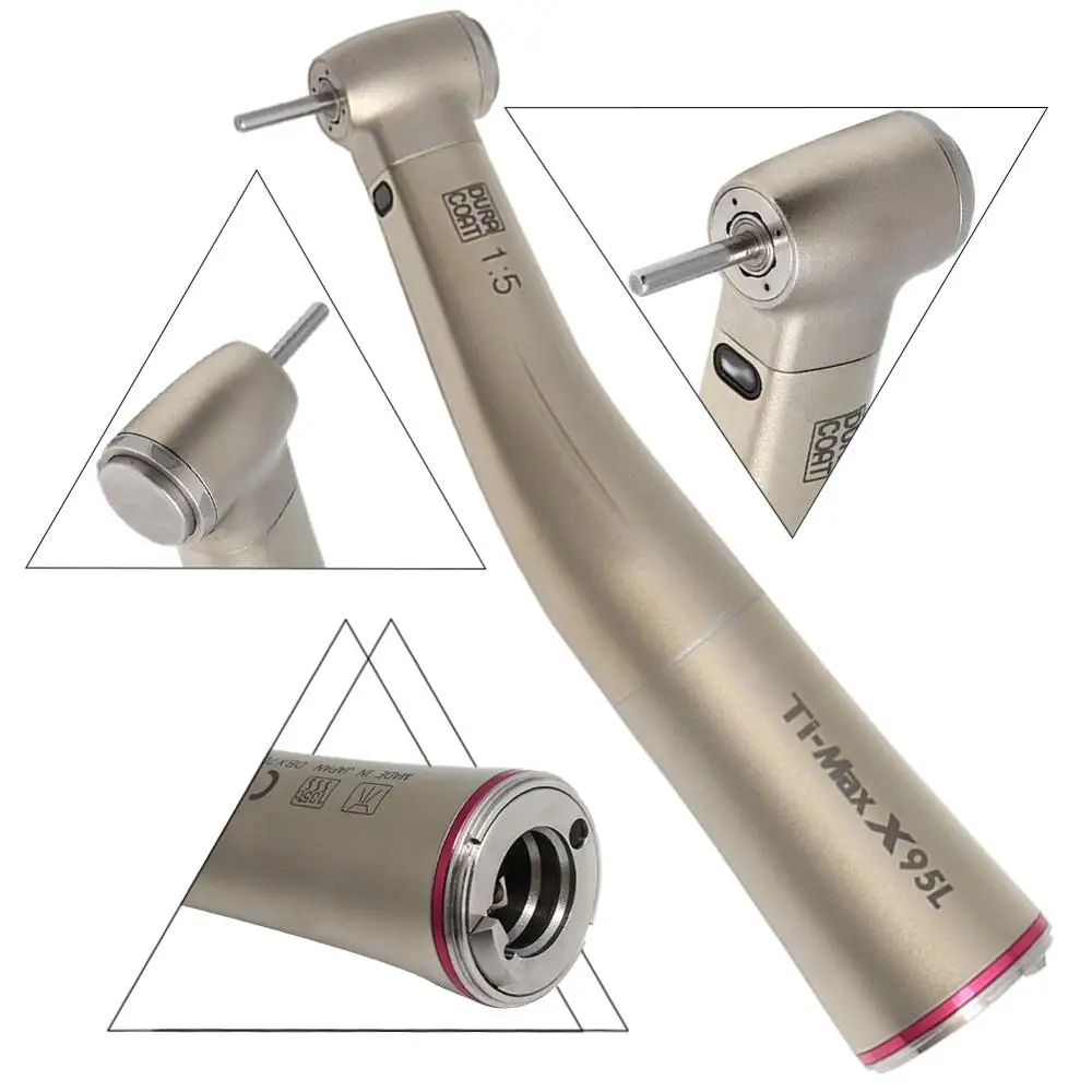 ti max dental fiber optic contra angle low speed handpiece red ring x95l 15 increasing x25l 11 x dsg20l 201 x65l 11 free global shipping