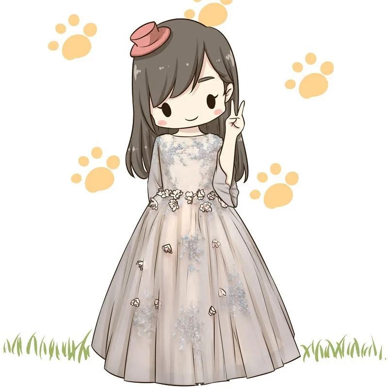 Платье принцессы для первого причастия с цветочной аппликацией детское